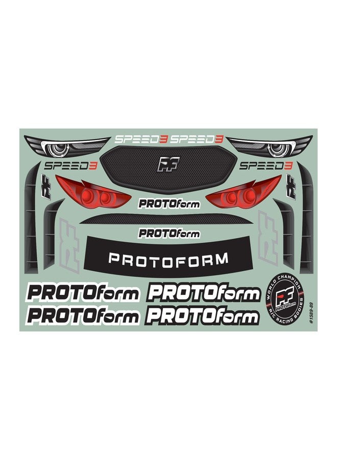 هيكل شفاف من Protoform بمقياس 1/10 لسيارة Speed3 ذات الدفع الأمامي 190 مم، PRM158925 - Image 2